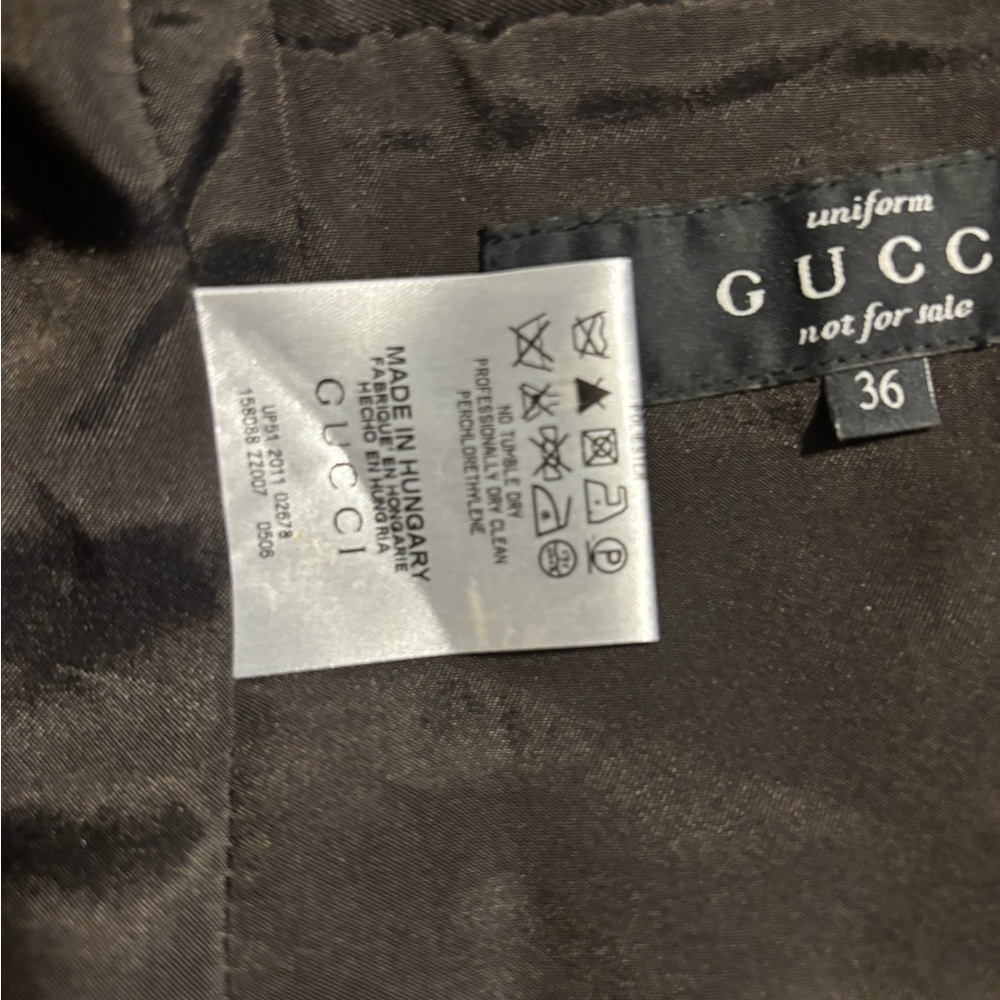 Gucci Dark Chocolate Blazer NWT SIZE 4 or 36 Uniform for Gucci employees - Picture 5 of 9